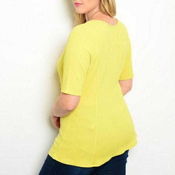 Side Ruched Top - Plus Size - Picture 2 of 4